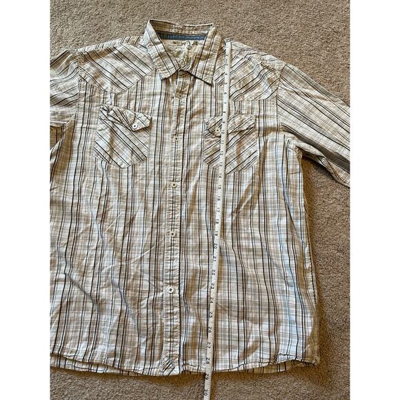 QuikSilver Mens Button Up Long Sleeve Polo, 100% Cotton, Style#F109196, Size XL - Picture 12 of 13